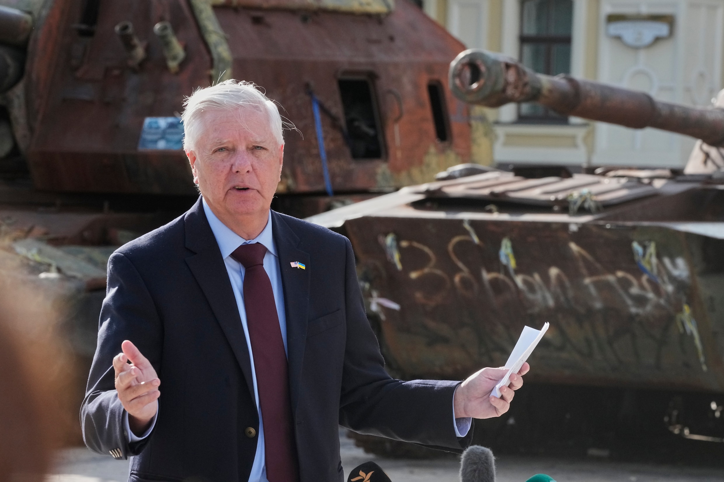 Lindsey Graham bracht deze week nog een bezoek aan Oekraïne.