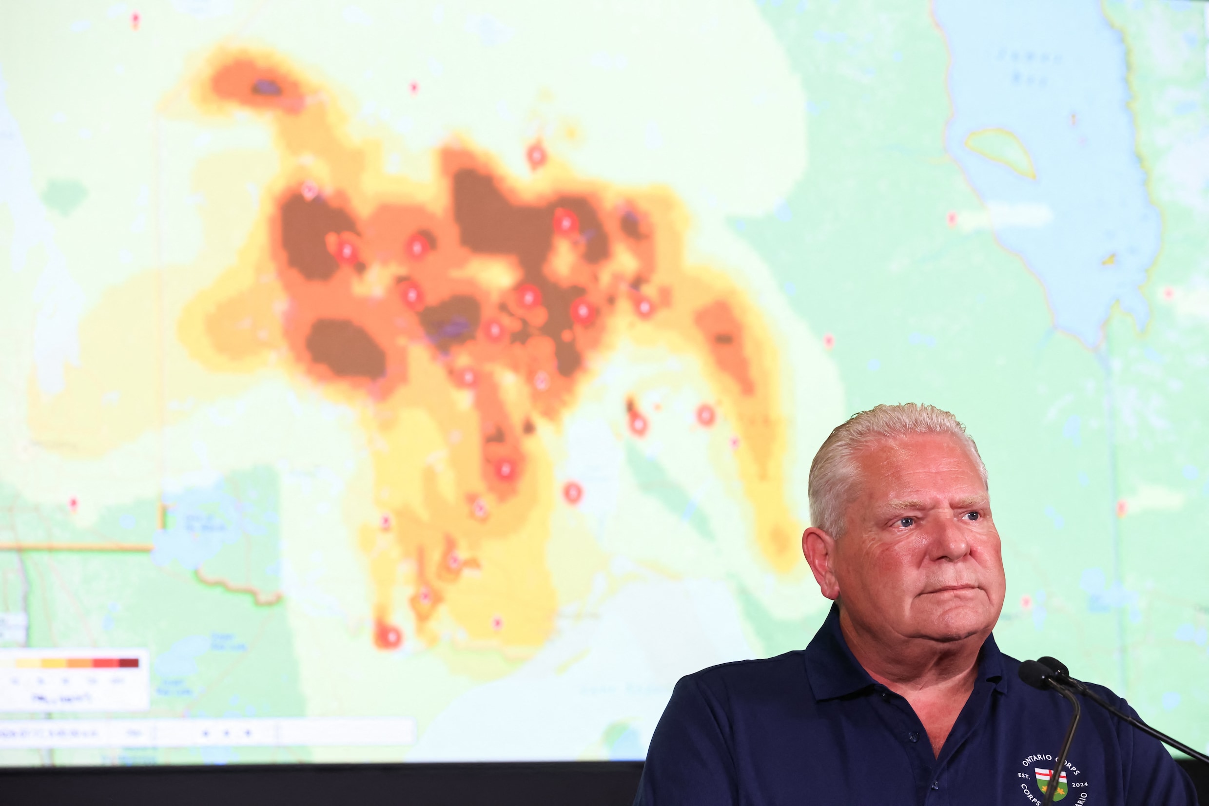  De premier van de Canadese provincie Ontario, Doug Ford.