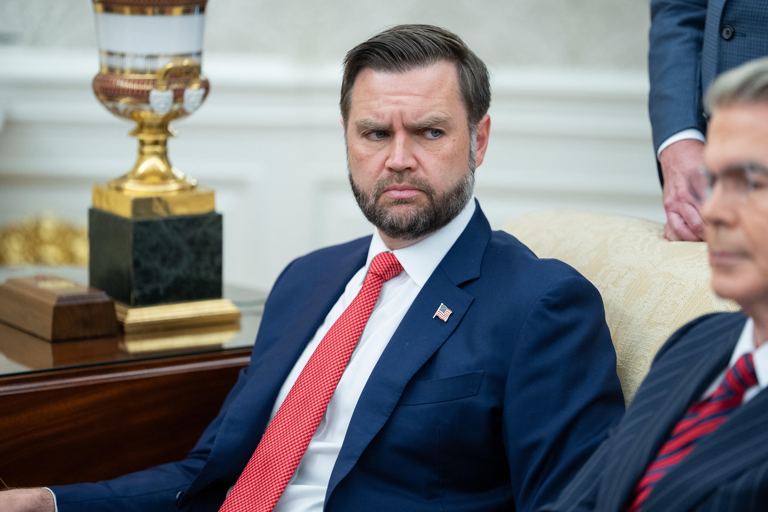 Vicepresident JD Vance eerder deze week in het Witte Huis.