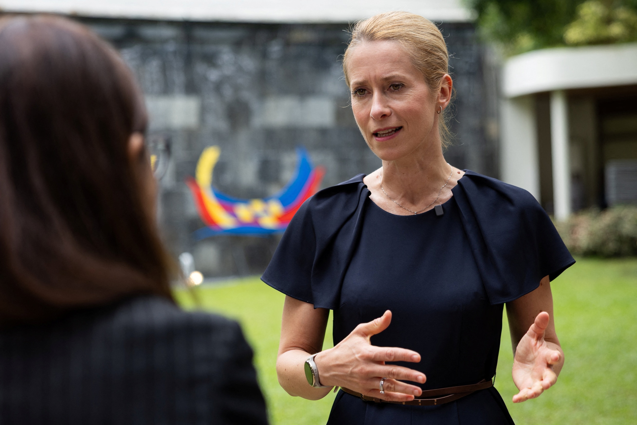 Kaja Kallas spreekt met Reuters tijdens ASEAN.
