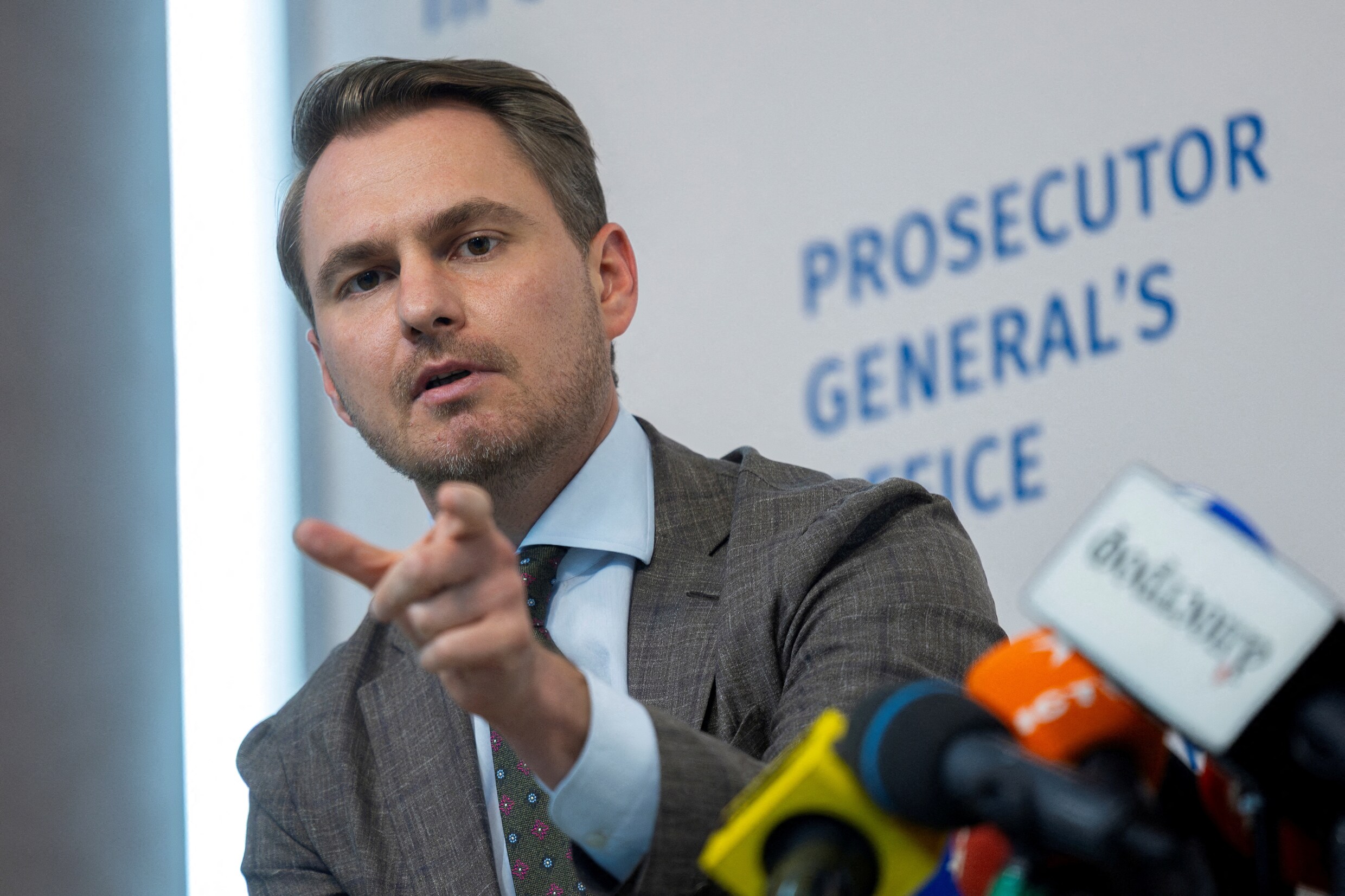 De Oekraïense hoofdaanklager Roeslan Kravtsjenko.