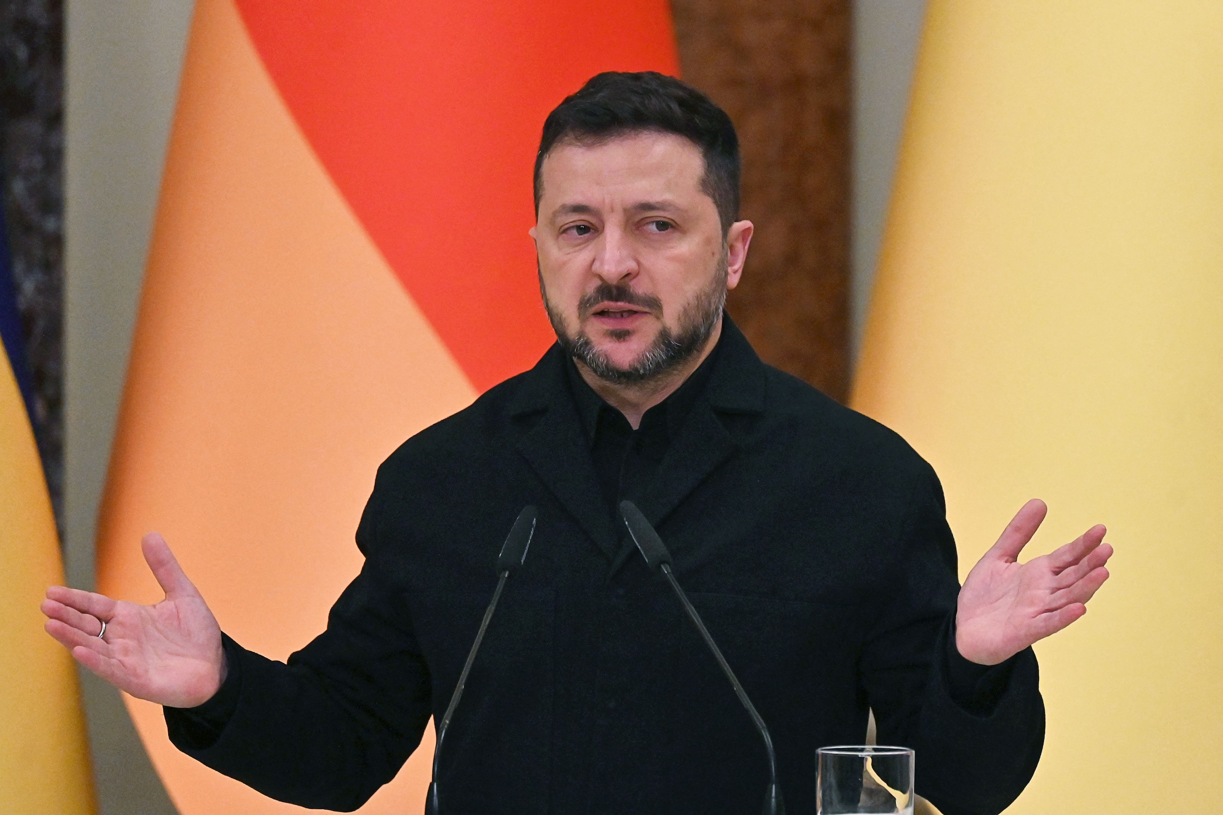 De Oekraïense president Volodymyr Zelensky.