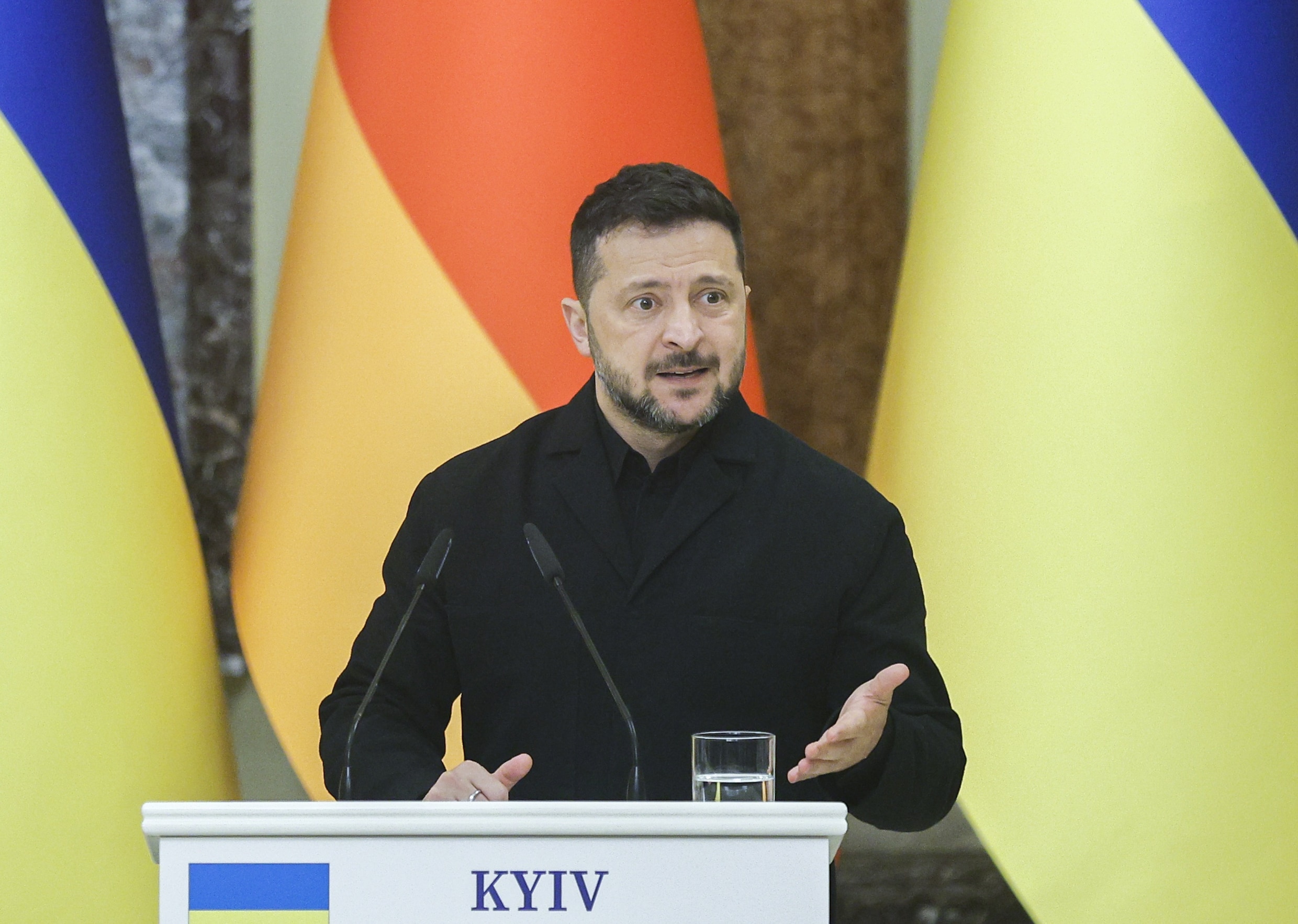 De Oekraïense president Volodymyr Zelensky.