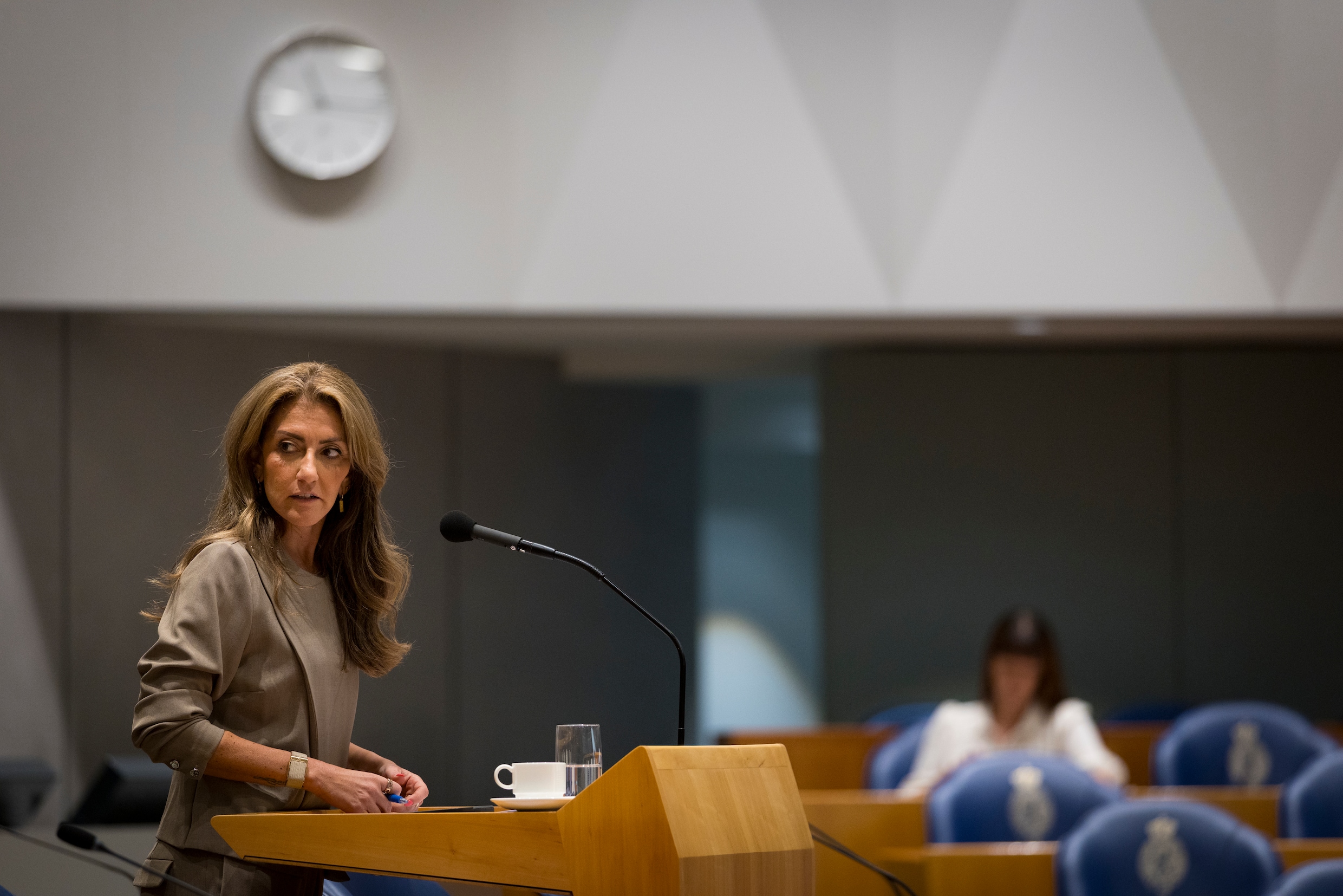 Dilan Yesilgöz, de minister van Defensie. 