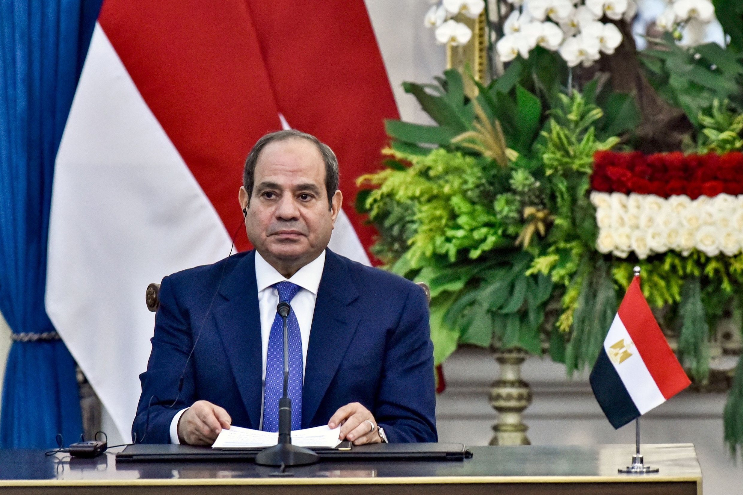 De Egyptische president Abdel Fattah Al-Sisi.