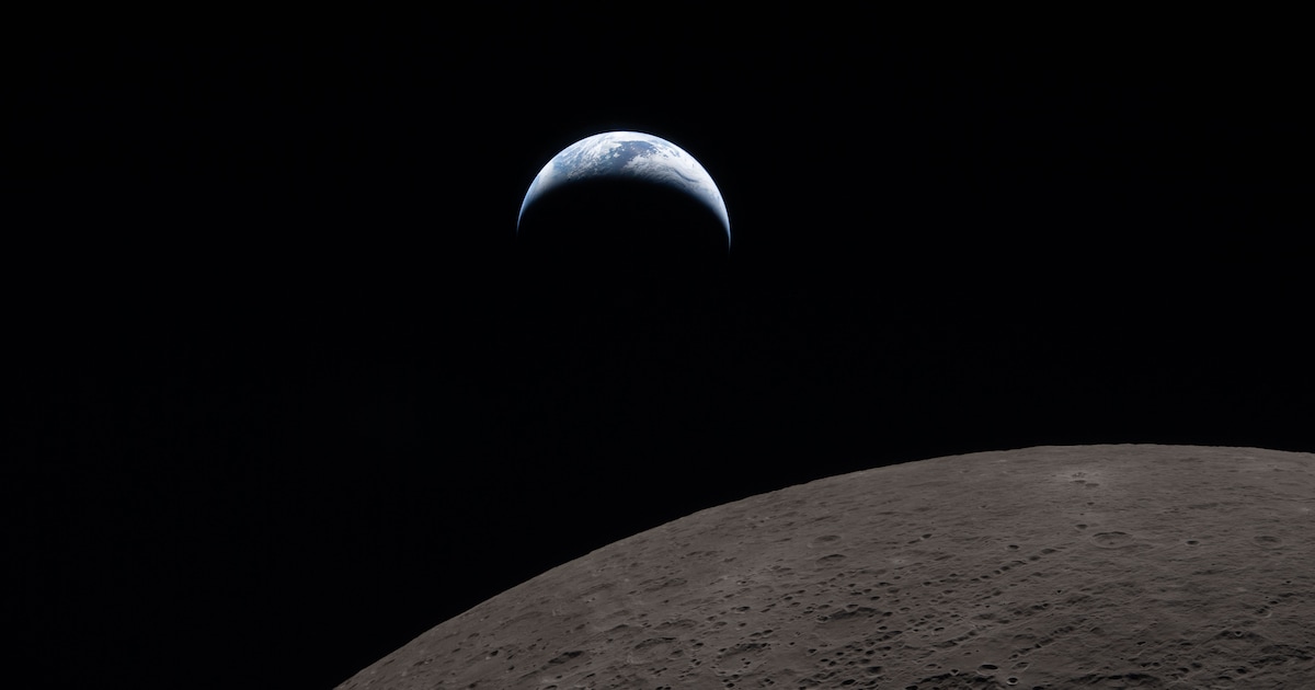Nasa publiceert opnamen van maanmissie Artemis 2: ‘Je kunt zelfs bergen zien!’