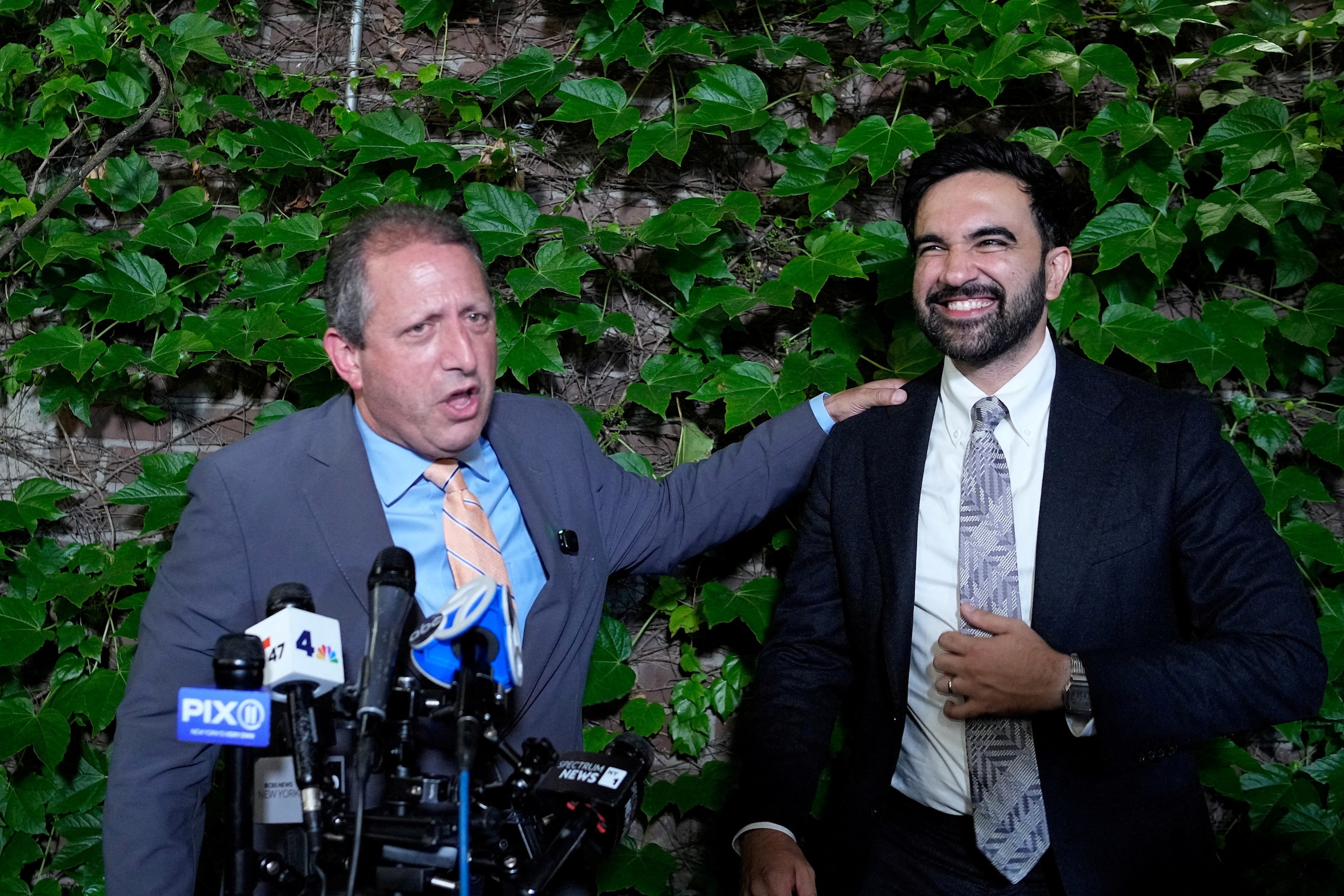 Brad Lander en de New Yorkse burgemeester Zohran Mamdani.