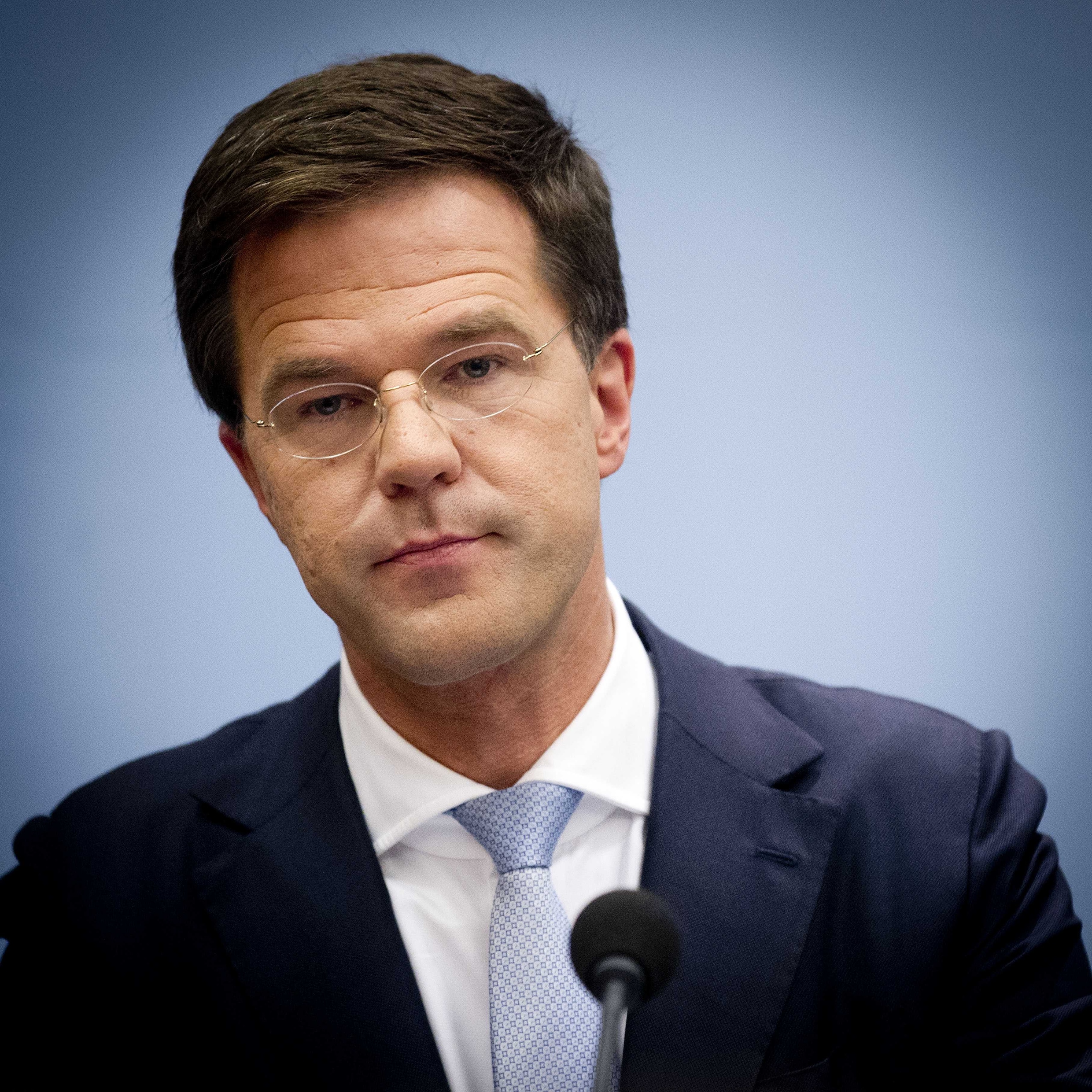 Mark Rutte sluit jaar 2012 moe, boos en getergd af | de Volkskrant