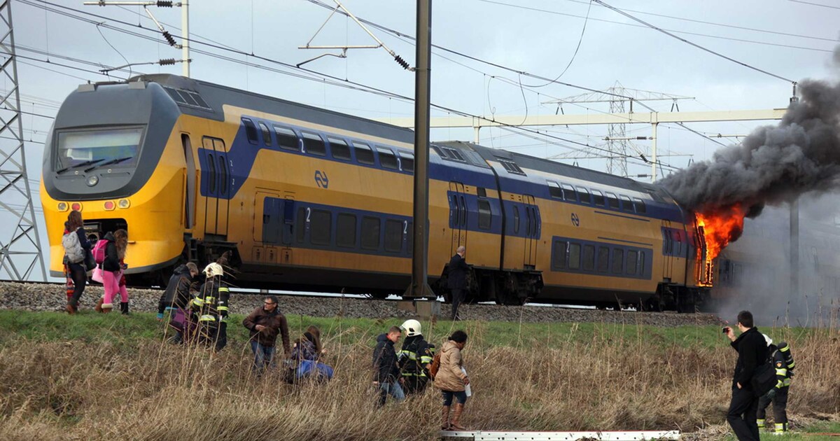 Verdachten treinbrand zijn drie twintigers uit Nieuwegein