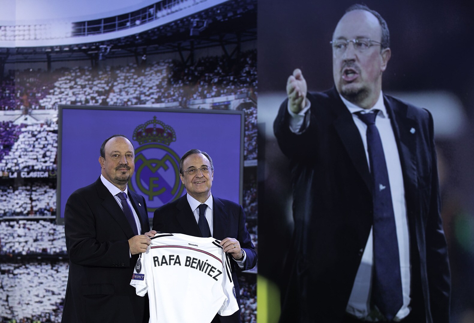 Benitez emotioneel bij presentatie in Madrid