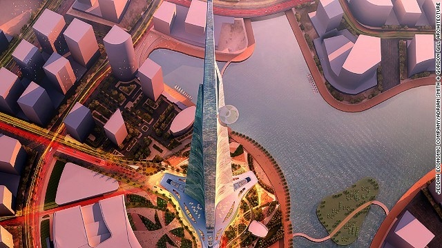 Saoedi-Arabië bouwt hoogste gebouw ter wereld van ruim één kilometer