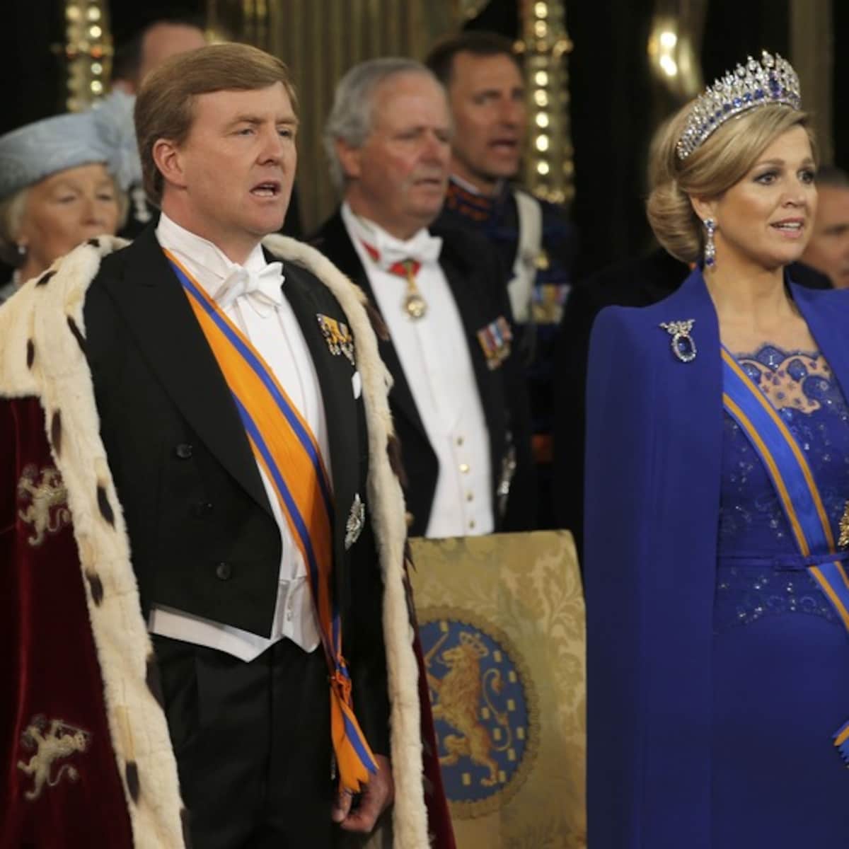 Maxima kiest voor jurk van Nederlandse ontwerper Jan Taminiau de Volkskrant