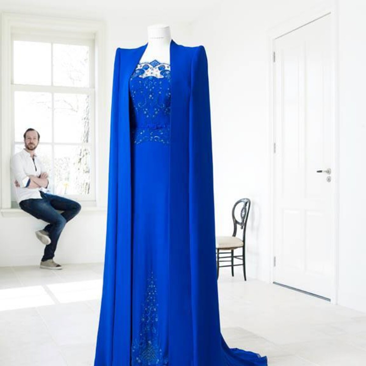 Koningsblauwe jurk clearance